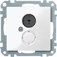 Merten 296919 Prise de raccordement haut-parleur, Blanc polaire, système M