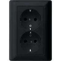Gira Stopcontact | | E2 (Inbouw, Randaarde, Zwart)
