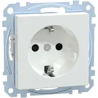 Merten SCHUKO-stopcontact BRS MEG2300-0325, wit, glanzend, systeem M