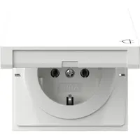 Gira veiligheidscontactdoos, type F, 16 ampère, 250 volt, met klapdeksel