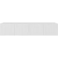 MargaretHadas24 Margaret Hadas24 TV-kast Noe, tv-meubel, tv-kast, 200 cm, hangend, modern design, woonkamer, wandmontage, tv-meubel, wit, wit