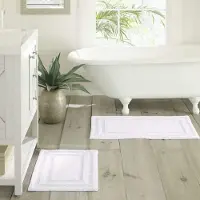 Tommy Bahama - Badkamermatten Katoenen badmat Zeer absorberend, op de kust ge?nspireerd ontwerp (Isla wit 2-delig)