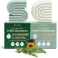 Kitsch Rozemarijn & Biotine Shampoo en Conditioner Set voor Haargroei - Versterkende, Verdikkende en Volumizing Bar