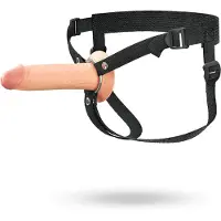Orion - Fantasy X-Tensions - Strap-on met Holle Dildo - 18 cm - Lichte Beige
