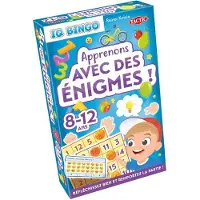 Tactic Let's Learn with Puzzles - Board Game - - IQ Bingo - 2 Players - Ages 8 to 12