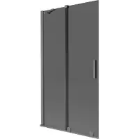 Mexen Velar badwand tweeluiks schuifbaar 100 x 150 , grafiet, gun metal - 896-100-000-41-95