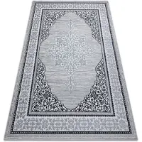 Rugsx Tapijt GLOSS modern 8490 52 Ornament, stijlvol, kader ivoor / grijskleuring 120x170 cm