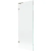 Mexen Lunar L badscherm 1-delig 70 x 150 , transparant, geborsteld nikkel - 897L-070-000-97-00
