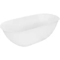Mexen Siena vrijstaande badkuip van gegoten marmer 170 x 80 , wit mat - 57291708000
