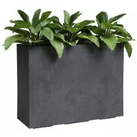 Artevasi Sydney plantenbak hoog kunststof antraciet - 80 cm