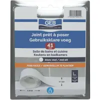 GEB Kant-en-klare voeg - - Breedte 41 mm x 3,35 m - Wit