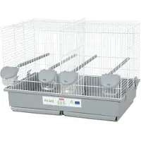 Zolux Primo Cati Vogelkweekkooi - Voor Mandarijnkanaries - 57 x 34,5 x 41 cm - Wit en Grijs