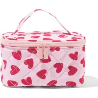 HEMA Toilettas 10x16cm Hartjes