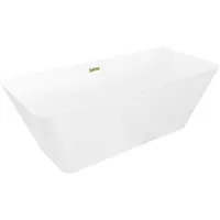 Mexen Velo Slim vrijstaande badkuip 170 x 75 , wit, gouden overloop - 52811707500-50