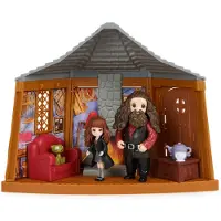 Wizarding World Of Harry Potter Harry Potter Magical Minis Hagrids Hut Speelset met 2 Figuren en 9 Poppenaccessoires Kinderspeelgoed voor kinderen vanaf 6 jaar