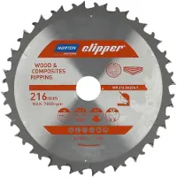 Norton Hout en Composiet - Verstekzaagblad ATB Neg - 216mm - 24 tanden - Voor Afkortzagen