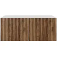 MargaretHadas24 Margaret Hadas24 TV-kast Noe, televisie meubel, TV-meubel, 100 cm, hangend, modern design, woonkamer, wandmontage, witte TV-meubel, Catania