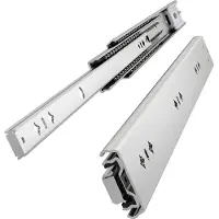 Famanu - Ladegeleiders heavy duty 400 mm soft close, 3-voudig volledig uittrekbaar kogellager VK2053