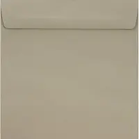 Netuno Gladde grijze enveloppen A5 - 155 x 155 mm - 25 stuks - HK zelfklevend met plakstrip - 90 gram - Burano -