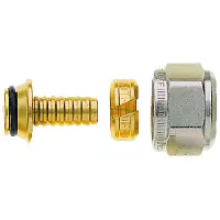 Heimeier klemkoppeling 3/4 inchmoer- 16x2mm. vpe Vernikkeld