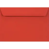 Netuno Gladde rode enveloppen A6 - 114 x 162 mm - 25 stuks - HK zelfklevend met plakstrip - 90 gram - Burano -