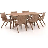 Bellagio + 10% kassakorting | Tredozio/Furato 220cm dining tuinset 7-delig