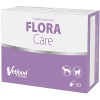 Vetfood FloraCare supplement voor honden en katten tegen diarree, 60 capsules