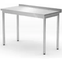 Super Merchant Budget Line - Vaetal Werktafel - Roestvrijstaal - 800x600 mm - 40 mm Rand