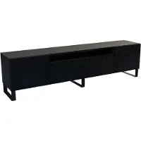 MargaretHadas24 TV-kast Kaja III, woonwand, lowboard, tv-standaard, woonwand, woonkamer, tv-meubel, woonkamermeubels, televisie, highboard, TV-kast, tv-lowboard, 200 cm, 3 deuren, zwart