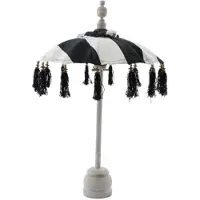 Van der leeden Parasol Bali Mini Wit/Zwart - Ø50cm