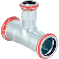 Geberit Mapress T stuk verzinkt verlopend 28 22 28 mm 21211
