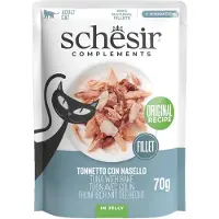 Schesir Adult - Tonijn met Heek - 24 x 70g - Voor Volwassen Katten - Natuurlijk