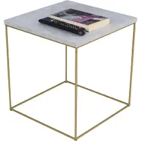 FutuStal - Stalen Salontafel - Zwart - Betonlook Blad