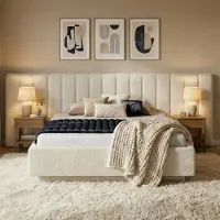 Mörgenn Luxe Bed Loft - Luxe Bedframe - Designbed - - Crème (Cream 20) - 160x200