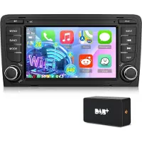 Hexinex Autoradio - Geschikt Voor Audi A3 8P 2003 t/m 2012 - 2GB+64GB - Draadloos Carplay Android Auto - DAB+