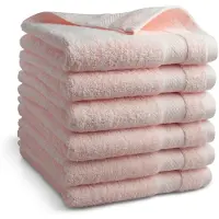 DoubleDry Hotel handdoeken 50 x 100 cm – set van 6 – 100% katoen 500 g/m2 –