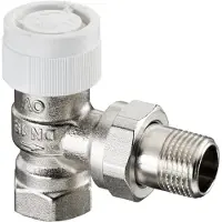 Oventrop thermostatische radiatorafsluiter av9 3/8" haaks
