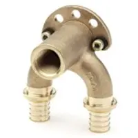 Rehau dubbelwandige hoek RAUTITAN RX+ 20/20, aansluiting 1/2 inch, kort, 1 stuk.