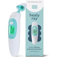 Dutsi Thermometer - Oorthermometer & Voorhoofd Thermometer - Digitale Koortsthermometer voor Baby & Volwassene - Snel & Nauwkeurig - Inclusief batterijen