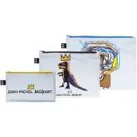 LOQI Zip Pockets - Crown, Pez Dispenser, Untitled reflecterend