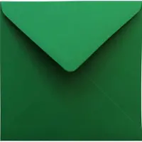 Netuno Gladde groene enveloppen A6 - 110 x 110 mm - 25 stuks - NK natgelijmde - 120 gram - Malmero -