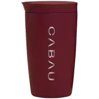 Cabau - Bloom Cup – RVS Thermosbeker met Tuit – 360 ml – Cherry – Houdt Drank 8 Uur Warm & 12 Uur Koud – Lekvrij & Dubbelwandig – Travel Mug – Koffie to Go Thermosbeker