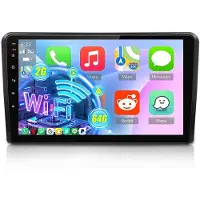 Hexinex Autoradio - Geschikt Voor Audi A3 (2003 t/m 2012) - 2+64GB 4Core - 9 inch Android 14.0 CarPlay Autoradio - Draadloos CarPlay & Android Auto -