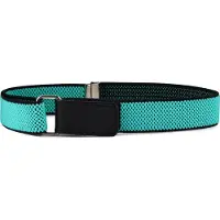 Ladeheid Kinderriem - Riem - Broekriem - Verstelbaar - Polyester - LA-TG-P15 - Minze/Schwarz - 8-15 Jahre