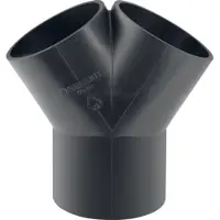 Geberit PE broekstuk 2 x 30°, DN 70 / 56, 365.465.16.1