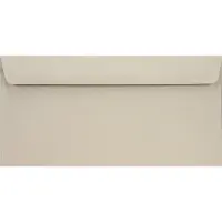 Netuno Gladde grijze enveloppen A4 - 110 x 220 mm - 25 stuks - HK zelfklevend met plakstrip - 90 gram - Burano -