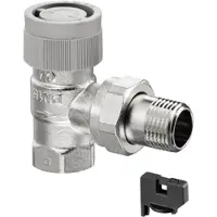 Oventrop q-tech thermostatische radiatorafsluiter aq dynamisch 3/4" haaks