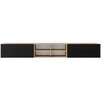MargaretHadas24 TV-kast Leo IV 300 (3x100) cm (artisan + zwart)