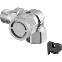 Oventrop q-tech thermostatische radiatorafsluiter aq dynamisch 3/8" dubbel haaks rechts
