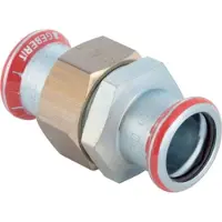 Geberit Mapress C-staal rechte koppeling 3-delig m. perssokken verzinkt 54mm